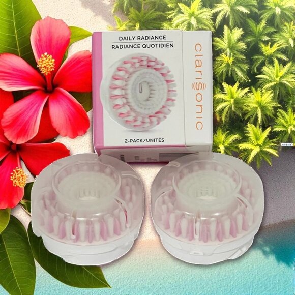 Clarisonic Daily Radiance Facial Cleansing Brush Head (Set of 2) New in Box! - Picture 1 of 7